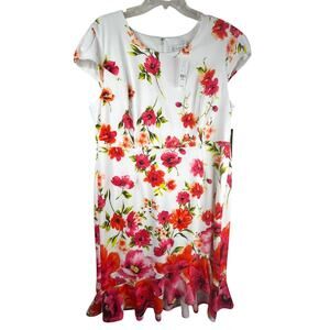 New York & Company floral crepe dress, size XXL NWT